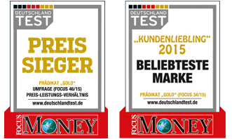 Awards by â€œDeutschland Testâ€œ (Germany Test)